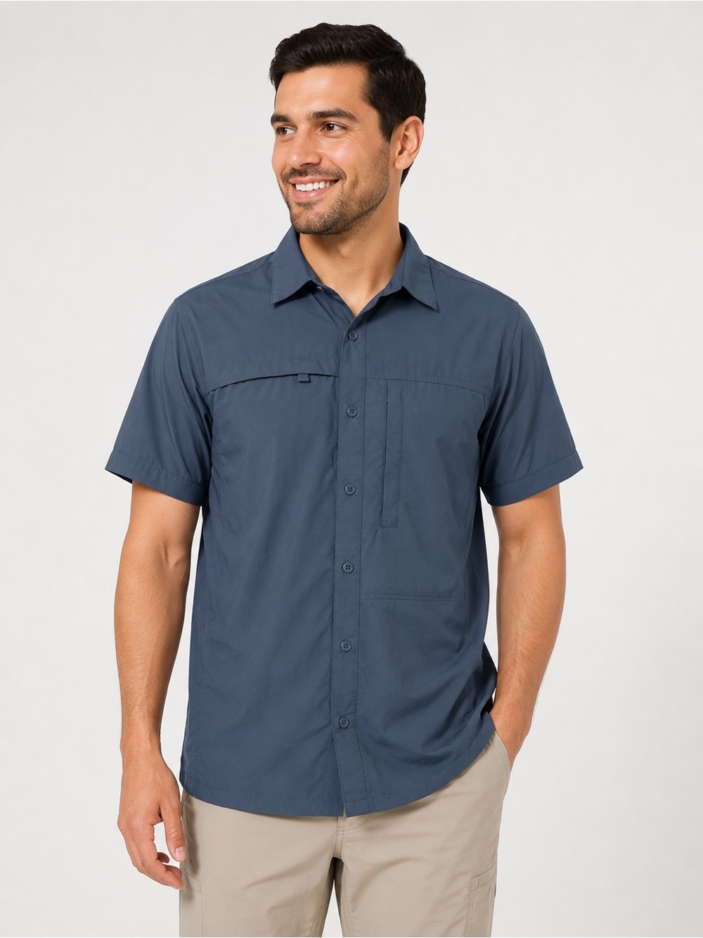 Mountain Hardwear Trail Sender Short Sleeve Shirt Men’s Size Small Blue